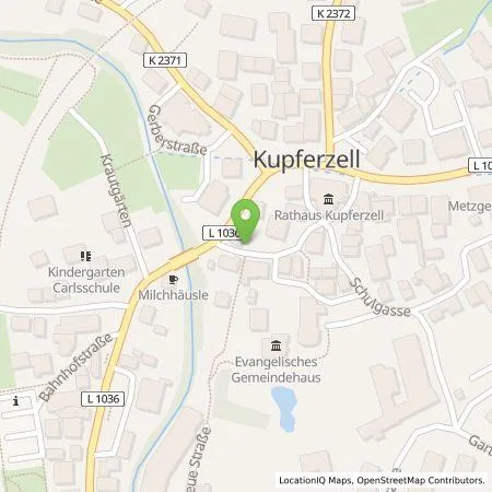 Standortübersicht der Tankstelle Hotel Kupferzell GmbH in 74635 Kupferzell