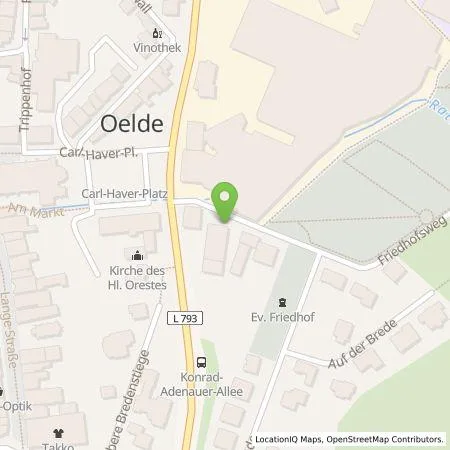 Standortübersicht der Tankstelle Haver & Boecker OHG in 59302 Oelde