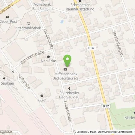 Standortübersicht der Tankstelle Raiffeisenbank Bad Saulgau eG in 88348 Bad Saulgau