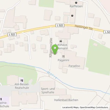 Standortübersicht der Tankstelle Paradiso Indoorspielplatz GmbH in 74722 Buchen