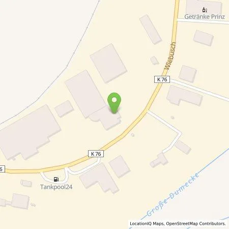 Standortübersicht der Tankstelle Wisag Gebäude- und Industrieservice Westfalen GmBh & Co. KG in 59581 Warstein