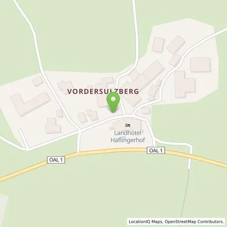 Standortübersicht der Tankstelle Landhotel Haflingerhof in 87672 Roßhaupten