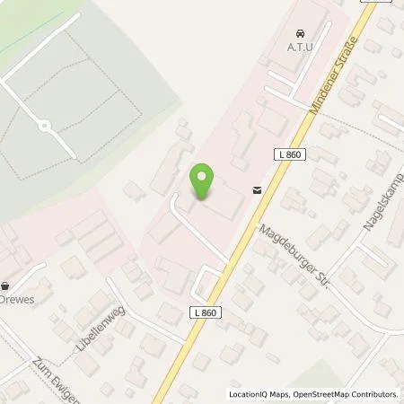 Standortübersicht der Tankstelle red-U GmbH in 32049 Herford