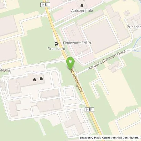 Standortübersicht der Tankstelle BSG Fiskus Erfurt e.V. in 99091 Erfurt