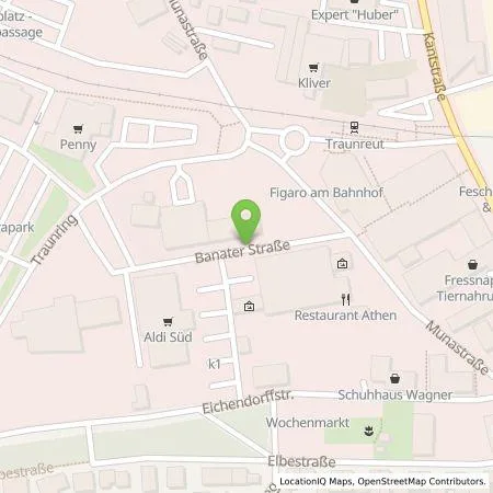 Standortübersicht der Tankstelle Elektrizitätsgenossenschaft Wolkersdorf und Umgebung eG in 83301 Traunreut