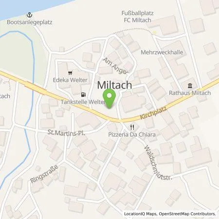 Standortübersicht der Tankstelle Leo Welter GmbH & Co. KG in 93468 Miltach