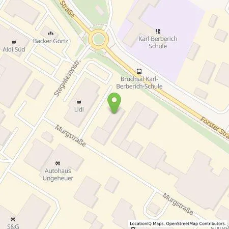 Standortübersicht der Tankstelle Autohaus Drexler GmbH in 76646 Bruchsal