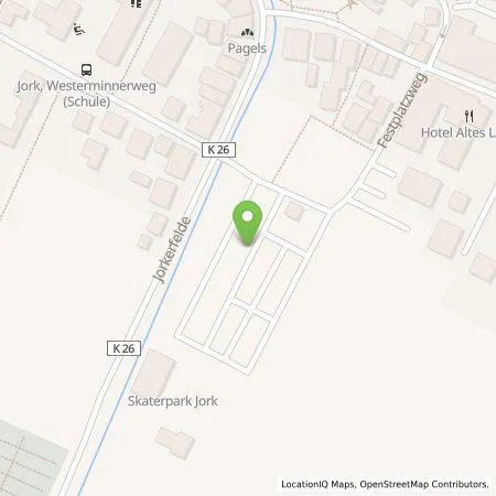 Standortübersicht der Tankstelle Gemeinde Jork in 21635 Jork