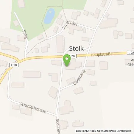 Standortübersicht der Tankstelle Zum goldenen Stern in 24890 Stolk