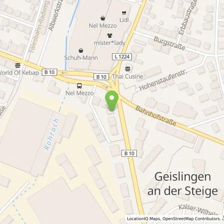 Standortübersicht der Tankstelle JS Immobiliengesellschaft UG in 73312 Geislingen