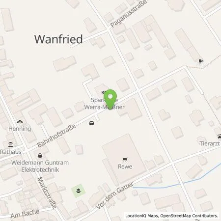 Standortübersicht der Tankstelle e-service energy GmbH in 37281 Wanfried