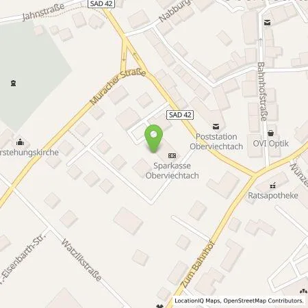 Standortübersicht der Tankstelle Sparkasse im Landkreis Schwandorf in 92526 Oberviechtach