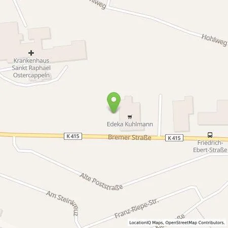 Standortübersicht der Tankstelle Gemeinde Ostercappeln in 49179 Ostercappeln