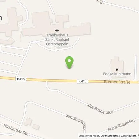 Standortübersicht der Tankstelle Gemeinde Ostercappeln in 49179 Ostercappeln