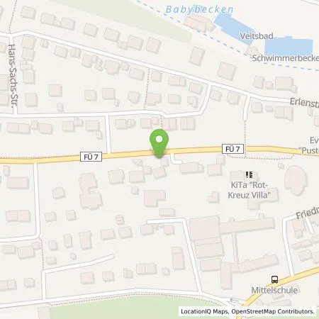 Standortübersicht der Tankstelle Wolfgang Christl in 90587 Veitsbronn