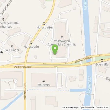Standortübersicht der Tankstelle Volkswagen Automobile Chemnitz GmbH in 09113 Chemnitz