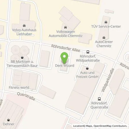 Standortübersicht der Tankstelle Volkswagen Automobile Chemnitz GmbH in 09247 Chemnitz