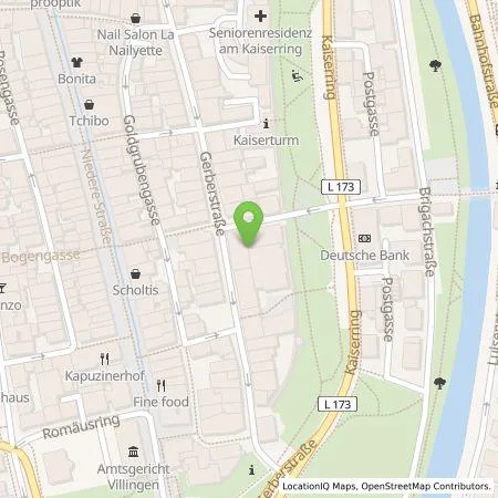 Standortübersicht der Tankstelle Sparkasse Schwarzwald-Baar AdöR in 78050 Villingen