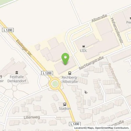 Standortübersicht der Tankstelle Tien Direkt Süd GmbH in 73770 Denkendorf