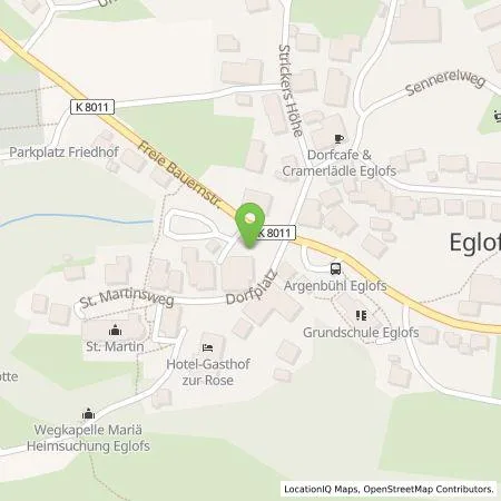 Standortübersicht der Tankstelle Ellgass GmbH in 88260 Argenbühl