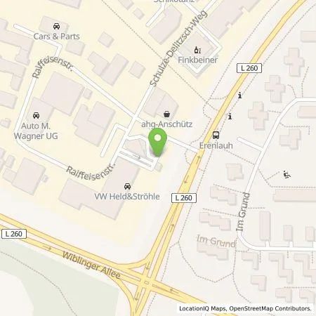 Standortübersicht der Tankstelle Held & Ströhle GmbH & Co. KG in 89079 Ulm