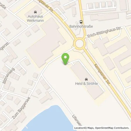 Standortübersicht der Tankstelle Held & Ströhle GmbH & Co. KG in 89250 Senden