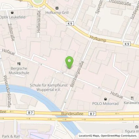 Standortübersicht der Tankstelle netz.work gmbh in 42103 Wuppertal