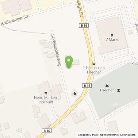 Standortübersicht der Tankstelle Maria Spengler in 89335 Ichenhausen