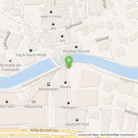 Standortübersicht der Tankstelle Stadtsparkasse Bocholt AdöR in 46395 Bocholt