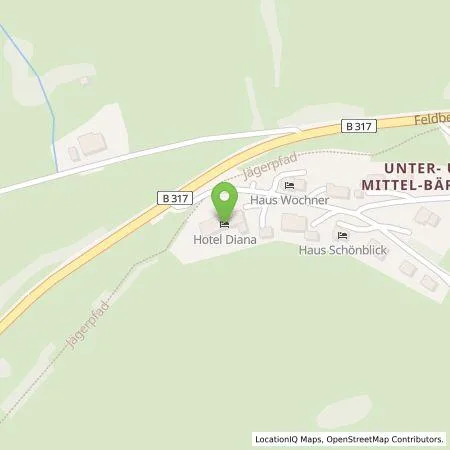 Standortübersicht der Tankstelle Hotel Diana Feldberg Bärental Verwaltungs- und Betriebsberatungs GmbH - Feldberg in 79868 Feldberg