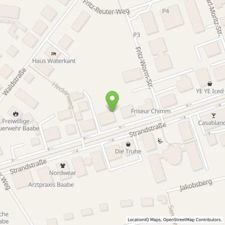 Standortübersicht der Tankstelle Besitz- und Betreibergesellschaft Baabe eGbR in 18586 Baabe