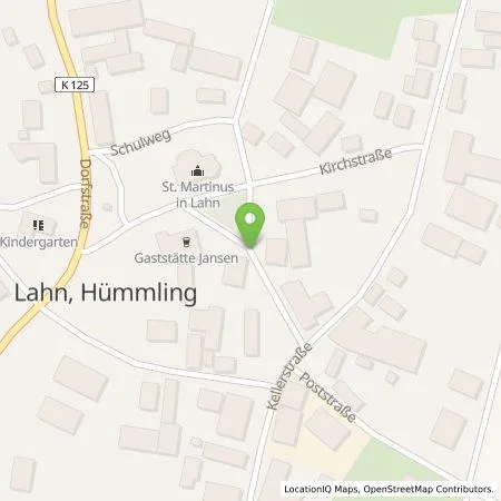 Standortübersicht der Tankstelle Bäckerbörse Rosemann in 49757 Lahn