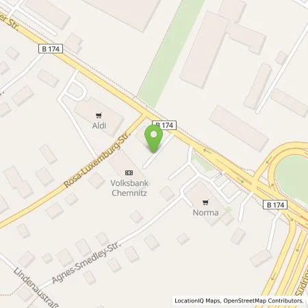 Standortübersicht der Tankstelle Energiegenossenschaft Chemnitz Zwickau eG in 09126 Chemnitz