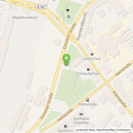 Standortübersicht der Tankstelle Energiegenossenschaft Chemnitz Zwickau eG in 09130 Chemnitz