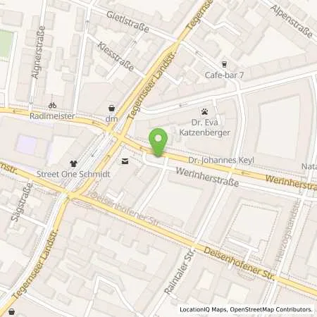 Standortübersicht der Tankstelle SWM Versorgungs GmbH in 81541 München