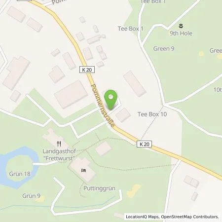 Standortübersicht der Tankstelle Golfpark Strelasund GmbH & Co KG in 18516 Süderholz