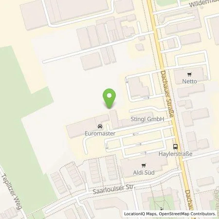 Standortübersicht der Tankstelle Euromaster GmbH in 80993 München