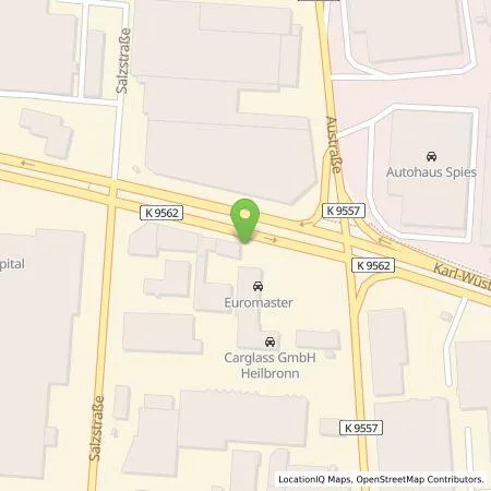 Standortübersicht der Tankstelle Euromaster GmbH in 74076 Heilbronn