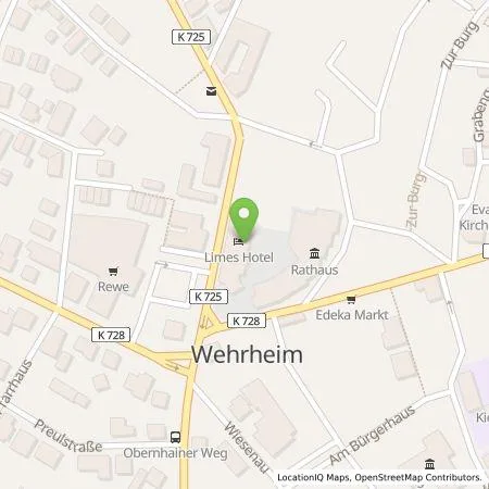 Standortübersicht der Tankstelle Taunus Sparkasse in 61273 Wehrheim