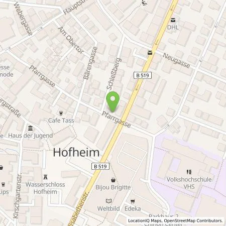 Standortübersicht der Tankstelle Taunus Sparkasse in 65719 Hofheim