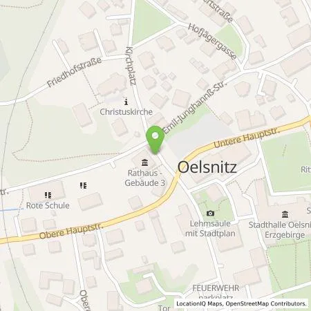 Standortübersicht der Tankstelle Wohnungsbaugesellschaft mbH Oelsnitz/Erzgeb in 09376 Oelsnitz/Erzgeb.