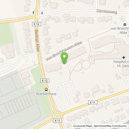 Standortübersicht der Tankstelle Hospital zum Heiligen Geist GmbH & Co. KG in 47906 Kempen