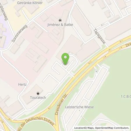 Standortübersicht der Tankstelle Glinicke Energie+Service GmbH in 34125 Kassel