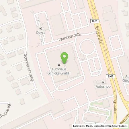 Standortübersicht der Tankstelle Glinicke Energie+Service GmbH in 32427 Minden
