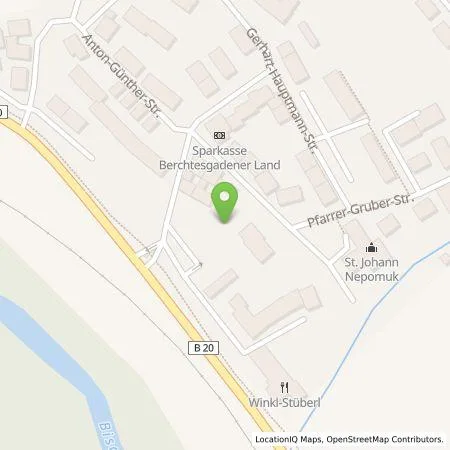 Standortübersicht der Tankstelle Wohnbauwerk im Berchtesgadener Land GmbH in 83483 Bischofswiesen