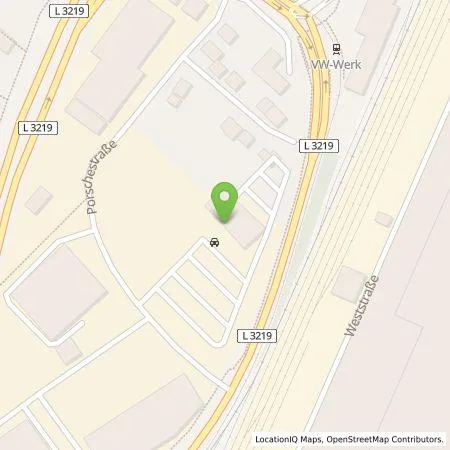 Standortübersicht der Tankstelle Glinicke Energie+Service GmbH in 34225 Baunatal