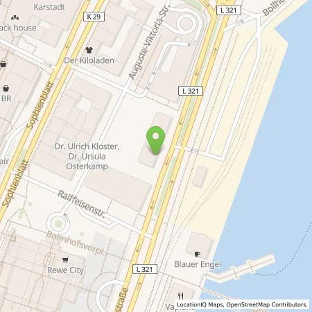 Standortübersicht der Tankstelle Atlantic Hotel Kiel GmbH in 24103 Kiel