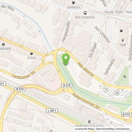 Standortübersicht der Tankstelle Frankfurter Volksbank eG in 65719 Hofheim am Taunus