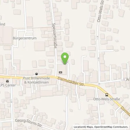 Standortübersicht der Tankstelle Frankfurter Volksbank eG in 64331 Weiterstadt