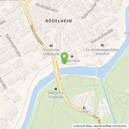 Standortübersicht der Tankstelle Frankfurter Volksbank eG in 60489 Frankfurt am Main